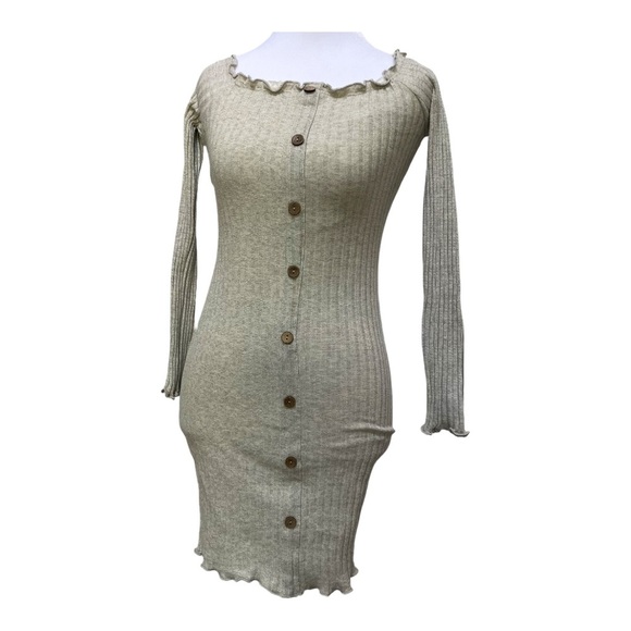 Fashion Nova Scalloped Cream Dress - Picture 10 of 10